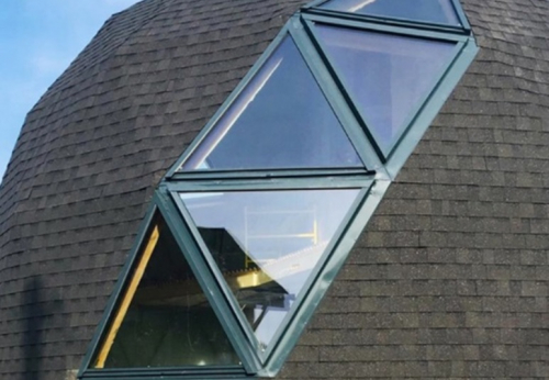 Картинка товара Треугольное окно для купола. Глухое. 0,62м2