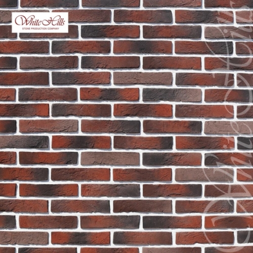 Картинка товара Плитка Бергамо брик 371-40 (темно-коричневый) White Hills цемент 225*49мм