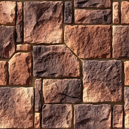 Картинка товара Плитка Дарем (коричнево-медный) White Hills цемент (105-480)*(45-580)мм