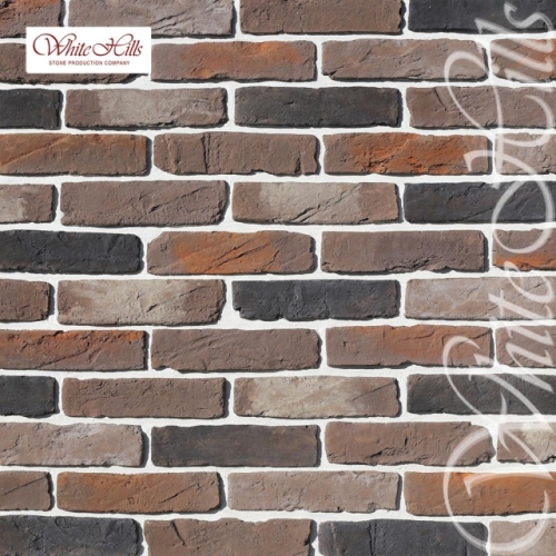 Картинка товара Плитка Тироль брик  (кофейный) White Hills цемент (285-300)*73мм