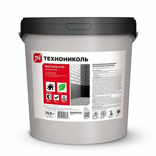 Мастика кровельная Технониколь №31 морозостойкая 18кг (ведро 20,6л)