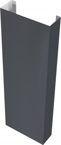 Полустолб для С20 0,5 PurLite матовый с пленкой RAL 7024 мокрый асфальт (1,5м)