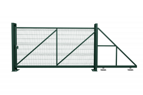 Ворота откатные Profi 2,03х6,0 RAL 6005 вправо