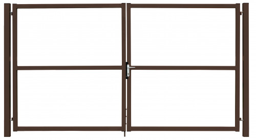 Ворота Colority цинк с замком 1,8х3,5 RAL 8017