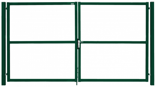 Ворота Colority цинк с замком 1,5х3,5 RAL 6005