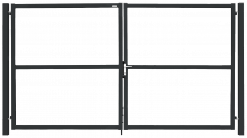 Ворота Colority цинк с замком 2,0х4,0 RAL 7016