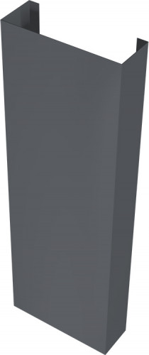 Полустолб для С20 0,45 Drap TwinColor с пленкой RAL 7024 мокрый асфальт (1,5м)